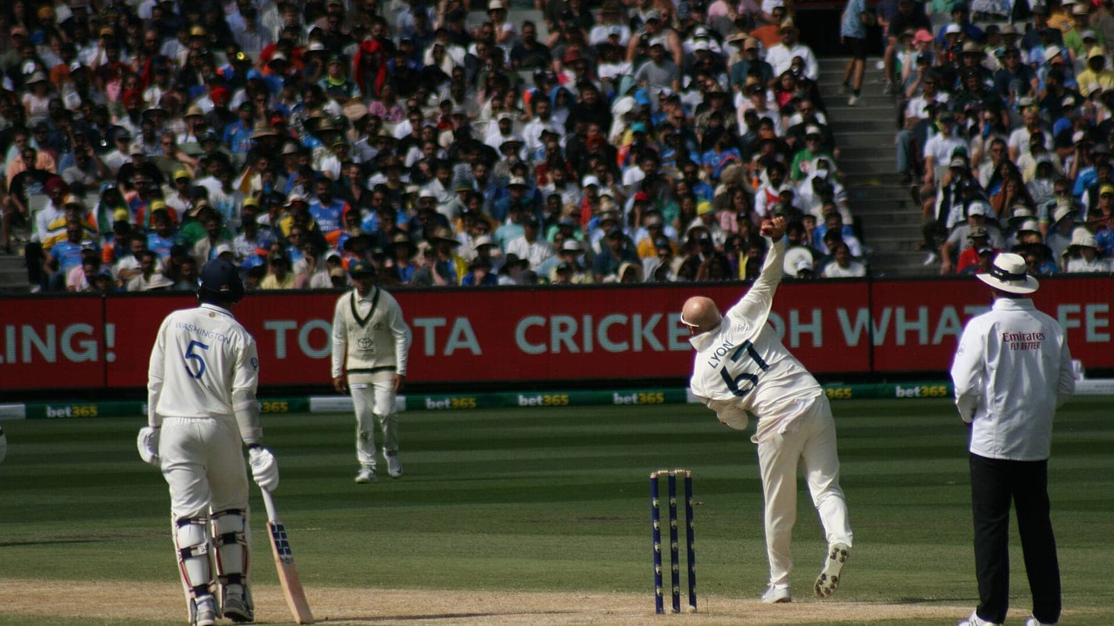 Nathan Lyon, who shared a 134-run ninth-wicket stand with Renshaw (file photo, 2024)