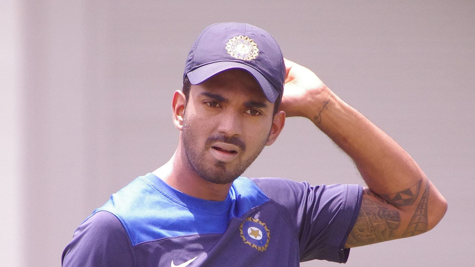 KL Rahul, whose unbeaten 129 set up India's 351 for 7 (file photo, 2015)